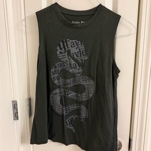 Taylor Swift Dark Gray Snake Tank Top